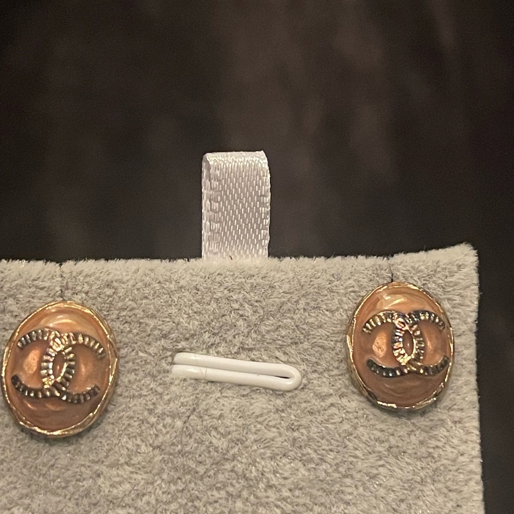 CHANEL Gold Medallion Earrings